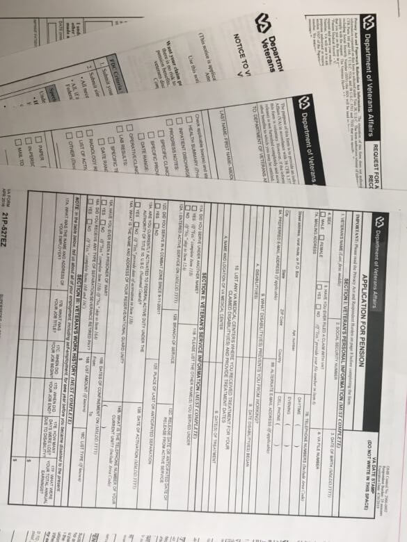 VA forms needed for Aid and Attendance - 21P-527EZ APR 2016 replaces form 21-527EZ, June 2014